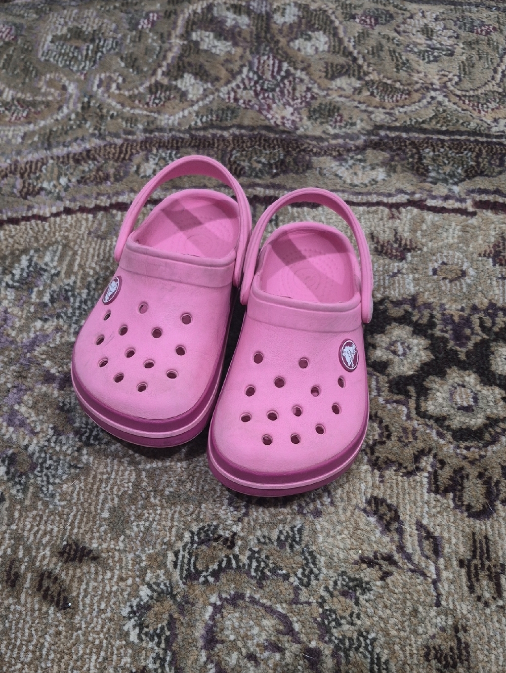 CROCS Little Kids Bubblegum Pink Clog Sandals Size 8 9